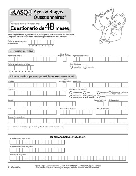 ASQ 3 48 meses - dfvgf - Ages & Stages Questionnaires® in Spanish ...