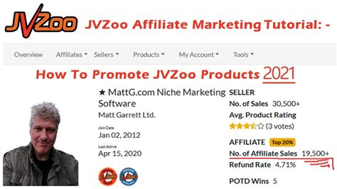 JVZoo Affiliate Marketing Tutorial: How To Promote JVZoo Products 2021 ...