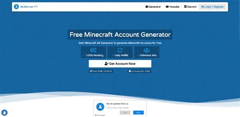 Image result for Create Generator Account Minecraft