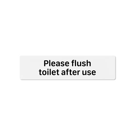 Buy Flambird (Please flush toilet after use) Solid Surface Sign for ...