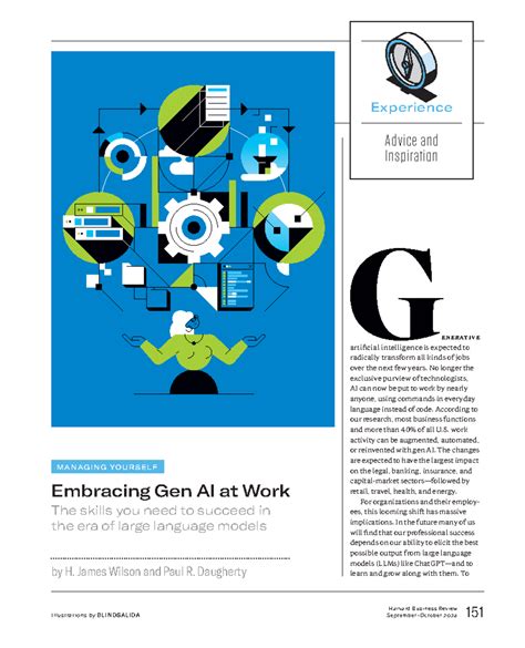 Embracing Gen Ai At work - by H. James Wilson and Paul R. Daugherty M A ...