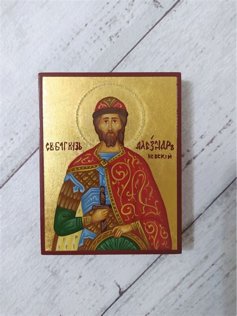 Saint Alexander Nevsky Hand Painted Icon Jewelry Icon Orthodox Icon ...