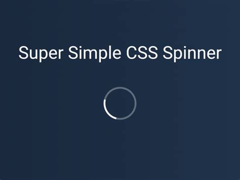 CSS Loading Spinner Example — CodeHim