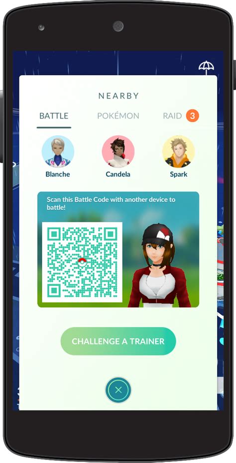 Image result for Pokemon Go Scan a Battle Code