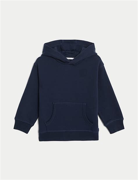 Buy Cotton Rich Pullover Hoodies (2-7 Yrs) at Marks & Spencer