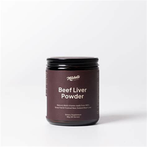 Beef Liver Capsules | Grass Fed & Finished NZ Beef | Mitchells Nutrition