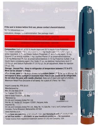 Humalog Mix Kwik 50/50 100 IU Disposable Pen 3 ML | Order Humalog Mix ...