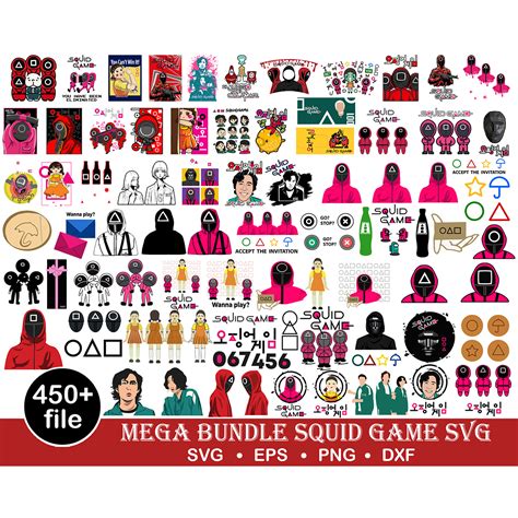 450 Squid Game SVG Bundle, Squid Game Logo svg ,Cricut, laye | Inspire ...