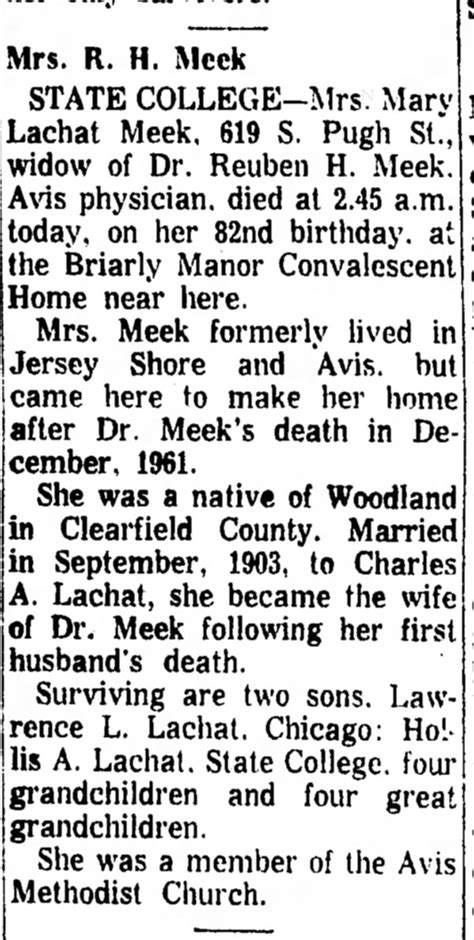Mary Jane Wilson Obituary - The Express - Lock Haven, PA 02 Dec 1963 ...