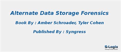 Top Research Books in Alternate Data Storage Forensics | S-Logix