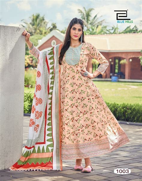Blue Hills Spotlight 1 Anarkali Kurti With Dupatta Collection ...