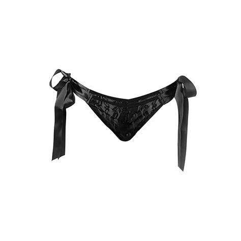 Transparent Black Tie-Up Panty