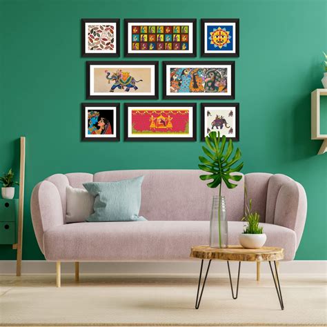 Madhubani Canvas Paintings – Paper Plane Design