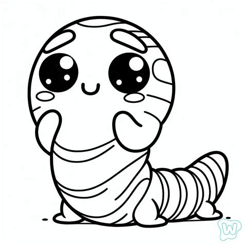 32 Worm Coloring Pages - Print PDF for Free!