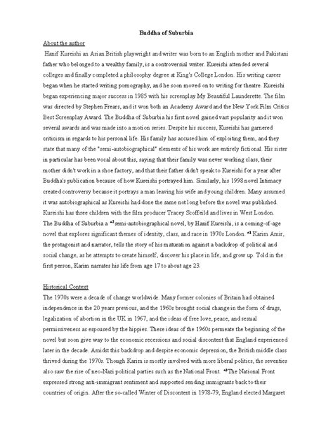 Buddha of Suburbia - Hmm): - Buddha of Suburbia About the author Hanif ...