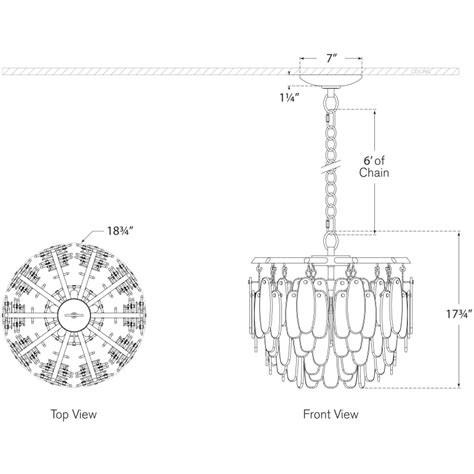 Cora Semi-Flush Mount Chandelier Ceiling/Suspension - Visual Comfort ...