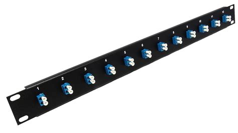 Ultra Spec Cables 12 Port LC Fiber Patch Panel Singlemode (Blue ...