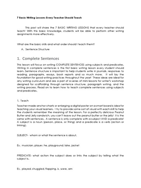 Basic Writing Lessons 的图像结果