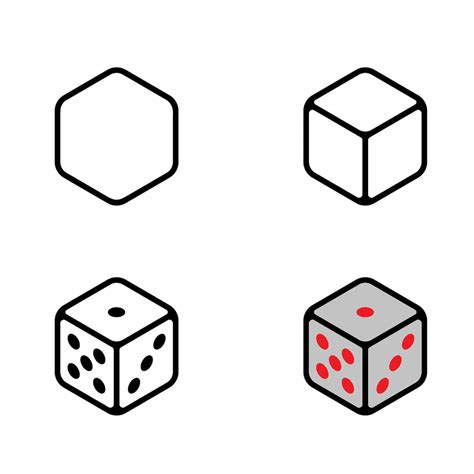 8+ Easy and Simple Dice Drawing Ideas - Drawing Photos