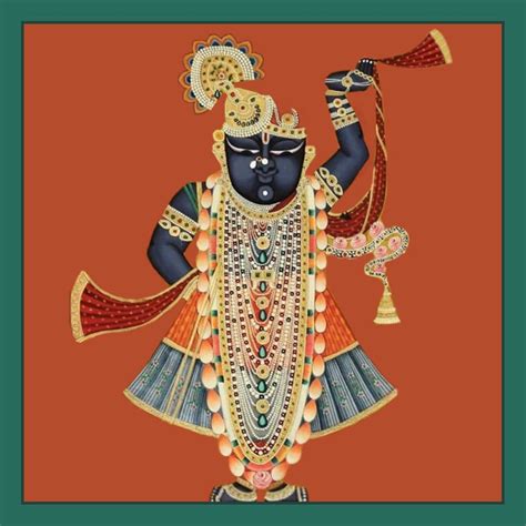 Buy Set of 4 Shrinathji Pichwai Painting Hand Painted on Cloth Online ...