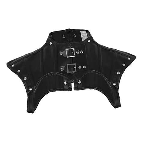 VELURA Retro Women's Steampunk Black PU Leather Costume Corset Top ...