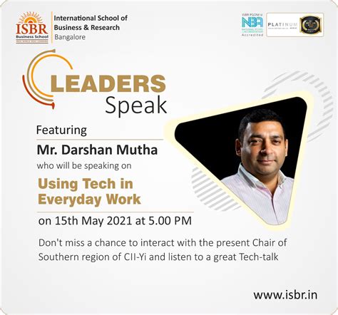 Leadership series- Using Tech in Everyday work - ISBR Institutions