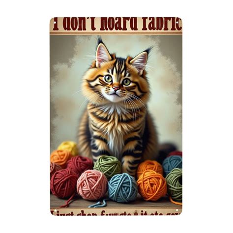 Vintage Art Metal Metal Tin Signs I Don'T Hoard Fabric I Just Shop ...