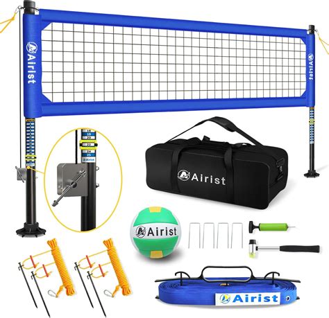 Airist Heavy Duty Volleyball Net Outdoor with Steel Anti-Sag System ...
