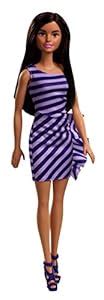 Barbie Glitz Doll (Multicolor Stripe Ruffle Dress) : Amazon.in: Toys ...