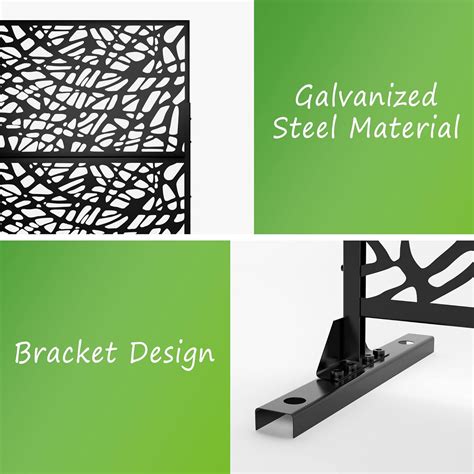 Elevens Metal Material Patio Privacy Screen 76''Hx47''W India | Ubuy