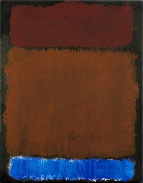 Wine Rust Blue On Black - Mark Rothko Color Field Painting - Posters by ...