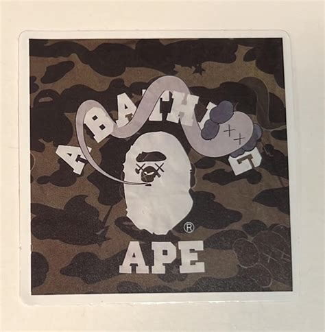 KAWS Bape Stickers | Mercari