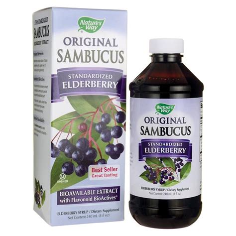 Nature's Way Sambucus Elderberry Syrup 4 oz - Eddie's Health Shoppe