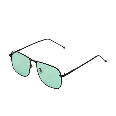 Buy The Godfather Black Green Candy Square Sunglasses - Vibrant Style ...
