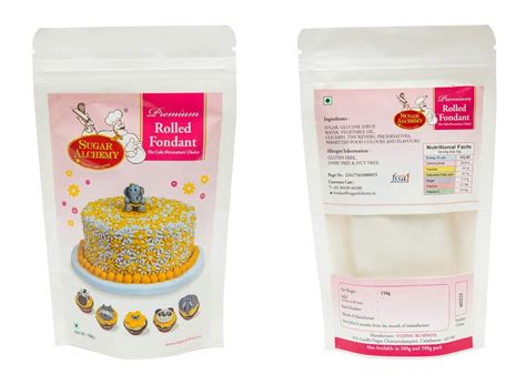 Sugar Alchemy® Fondant or Sugar Paste: 150g White (Gold, 9 Colors, 4 ...