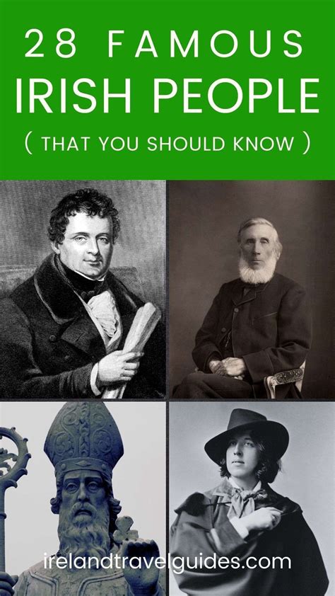 28 Famous Irish People That You Should Know | Irish people, Black irish ...