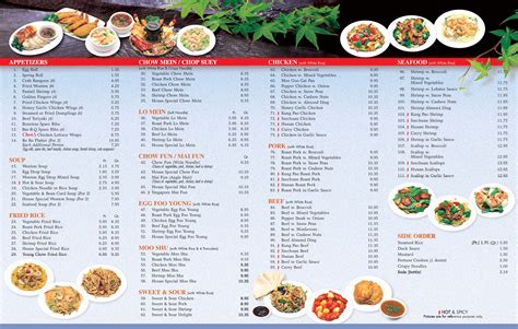 chen's chinese food menu - Ina Noyes