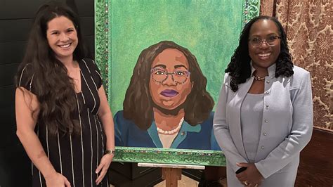 Birmingham artist shows ‘spectacular’ portrait to Justice Ketanji Brown ...