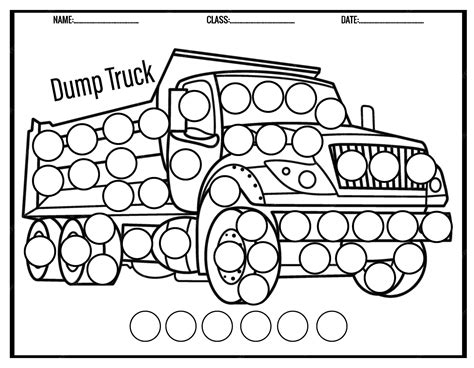 Premium Vector | Coloring pages transportation vehicle dot markers ...