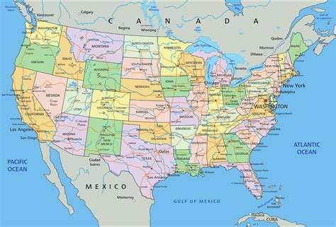 美国地图 城市,美国大城市分布图,美国重点城市分布图_大山谷图库