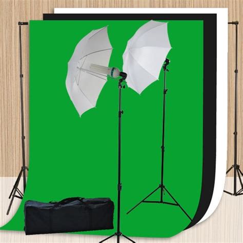 ePhoto Photography Video Studio Lighting Kit with 3pcs 10ft x 10ft ...