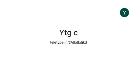 Ytg c — Teletype