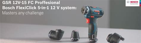 Bosch GSR 12V-15 FC Heavy Duty Cordless Drill, 19 mm, 1/4" Tool Holder ...