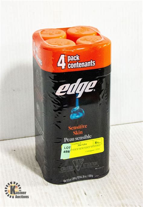 LOT OF FOUR NEW EDGE SHAVING GELS