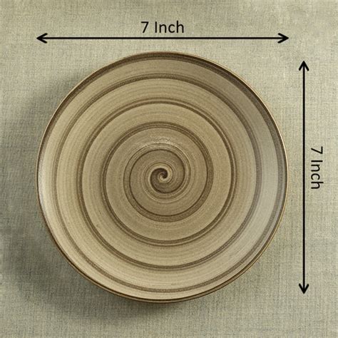 Teramo Quarter Plate Brown Set of 2 – Wonderchef India