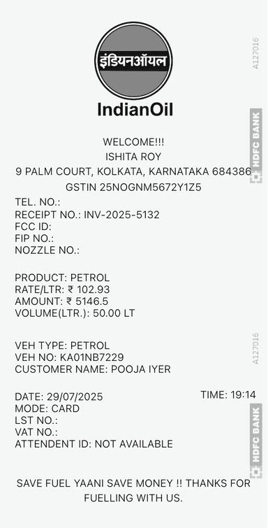 Best Fuel Bill Generator | Bill Generator