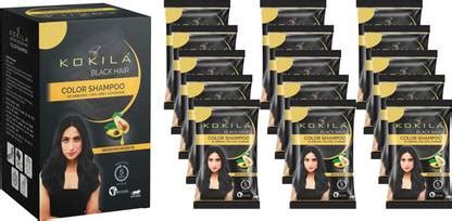 KOKILA Instant Ammonia Free, Hair Color Shampoo Enriched with Avocado ...
