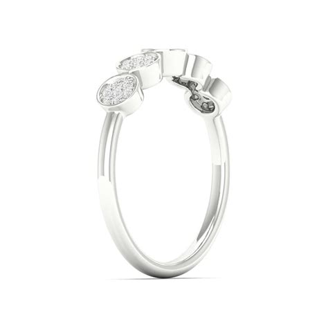 1/5 Ctw Disc Fashion Stackable Ring