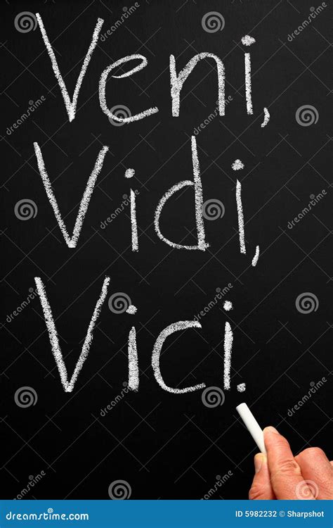 Veni, Vidi, Vici stock photo. Image of julius, roman, language - 5982232