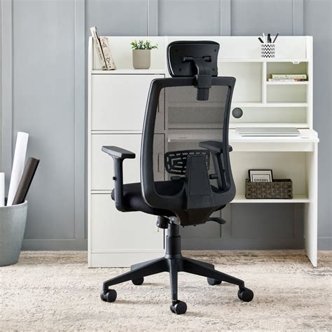 Buy Yuva Breathe Mesh High Back Office Chair - Black from Home Centre ...